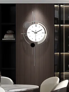 Wall Clocks Silent Large Clock Modern Living Room Nordic Light Luxury Art Hanging Mechanism Office Decor Aesthetic