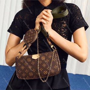 10A High quality womens one shoulder crossbody bag designer handbag leather chain bags louiseviutionity Small round bag Square bag