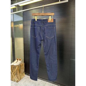 Italian Loro * P Nuoyu Pianya Deep Blue Old Money Men's Fashion Versatile Casual Straight Leg Jeans B3565b