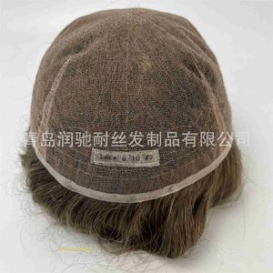 Parrucche per capelli umani in pizzo a onda profonda sciolta Qingdao con parrucca da uomo fulllace mesh a bassa densità a bassa densità a bassa densità a bassa densità a mano traspirante e blocco di capelli in pizzo resistente al sudore