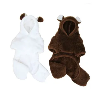 Odzież dla psów zima piżama kombinezon miękki ubrania zwierząt domowych małe ubrania rompers puppy płaszcz czterech nóg ciepły strój kostiumowy