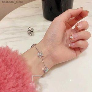 Pendant Necklaces HG Elegant Lovely Temperament Star Comet Meteor Fashion Luxury Womens AAA Zircon Shine Best Friend Gift Party 2022 Q240606