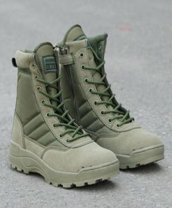 プラスsize3646男性向けの新しい米軍の革の戦闘ブーツ