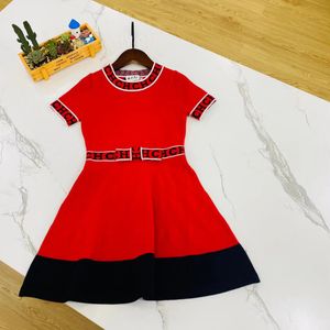New Arrive childrens Spring & Summer Knittet One-piece-dress baby KIDS Girls classic clothing Formal Gowns Childrens School Dress Girl's Dresses