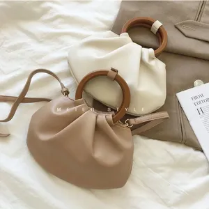 Women bags Tote Crossbody Bags Wooden Handle Handbag Cases Card Totoes Pockets Handbag Shoulder Bag