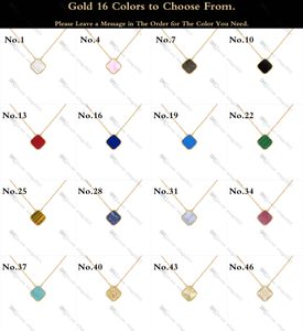 Pendanthalsband designer halsband för kvinnor 18k guld inlay-pärlemor / agat / chalcedony guldpläterad aldrig bleknar icke-allergiska, 49 färger, butik / 21417581