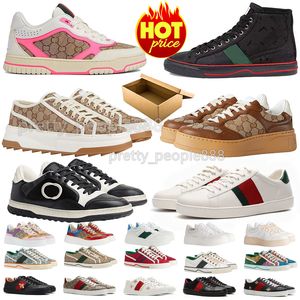 Buty designerskie Sneakers Men Women Buty Tiger Sneaker Reb Mac80 Screening Bee Ace Beige Ebony Canvas Tennis Haft Classic Trainers Buty buty buty