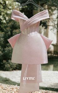 Krótka różowa sukienka imprezowa powrót do domu spaghetti bez ramion mermai bezkładka spódnica linia seksowna kobiety sukienki na zamówienie 2024