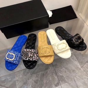 10a quality Designer Slippers loafer slide mule Flat sandal pool sunny Womens luxury black white lady Leather Casual Shoe sexy Summer Beach gift Mens sliders