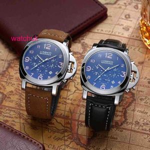 Luxury Wristwatch Paneraiss Waterproof Watches Designer Watch Mens Fashion Leather Strap Multi-Function Watch for Men O11H