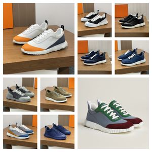designer sneakers men basketball shoes Bouncing luxury sneakers orange carriage leather platform chaussure peach cool grey green white trainers new running shoes