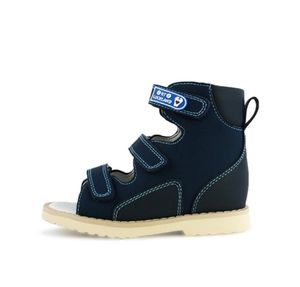 Boys Summer Blue Ortic Sandals Cool with Arch Support EVA Outsole Hard Wearing for Kids Flatfoot Breathable Orthopedic Shoes C04334044