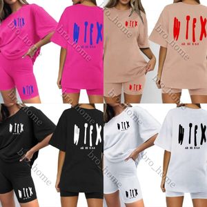 2024 Nya kläddesigner White Foxc Set Whitefox Tracksuit Woman T Shirt Short Graphic Tee Summer White Foxs Tshirt Loose Sport Running White Foxs Set Par Top 437