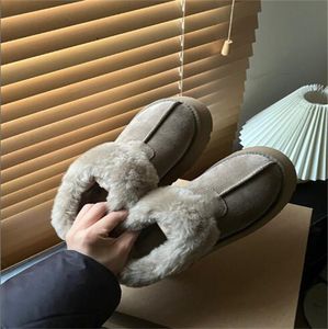منصة Tazz Tazz Snow Boots Classic Platform أصلية من جلد الغزال المليئة بالأحذية الشتوية الراحة