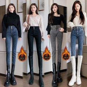 Jeans femminile elastico 2024 radunava donne sexy per ripristinare i modi antichi di vita alta madre stretta Han Edizione Fashion Pantaloni da cowboy