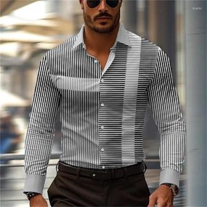 メンズドレスシャツ10色ビジネスカジュアルファッショナブルで快適な夏のラペル長袖長袖特大の6xlデザイン