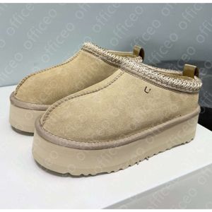 Najnowszy australijski import pierwszej warstwy futra dla mężczyzn i damskiej zimowej platformy buty projektantki kostki