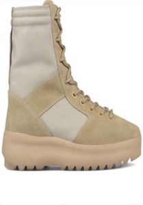 FashionHigh Top Designer West Season Brown Suede Boots الحصري من الجلد الأصلي الدانتيل العسكري الصحراء في الهواء الطلق Boot2904730