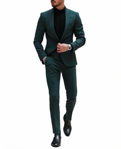 Yüksek kaliteli erkek blazer erkekler için düğün takım elbise slim fit özel yapılmış 2024 fi İki parça ceket+pantolon trajes de hombre g2ii#