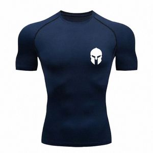 men's Quick Drying Tight Fitting T-shirts, Gym Running and Running T-shirts, Fitn and Cycling Jerseys P7ov#