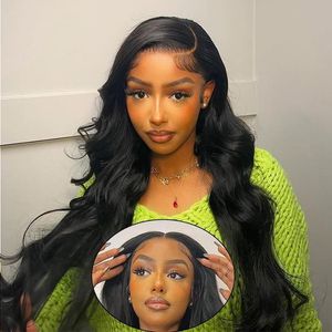 Body Wave 6x4 Glueless PrePlucked Human Wigs Ready To Go 5x5 Transparent Lace Closure Glueless Wig Human Hair Raw Indian Wavy Fppol