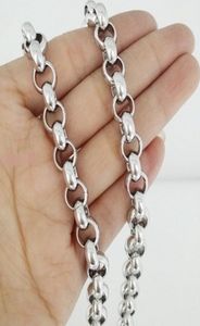 1803903932039039 choose the lenght stainless steel huge heavy smooth Rolo chain necklace chain 8mm 10mm shiny for Co4710252