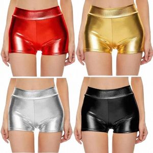 hot selling <strong>close</strong> fitting high waisted shorts for nightclub performances, bottomed leather pants with hot stam n7xE#