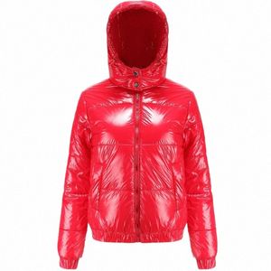 bright Red Women's Hooded Thick Jacket Winter New Thick Coat Fi Warm Women Parkas Royal Blue Golden Yellow Black Outerwear N4ZP#