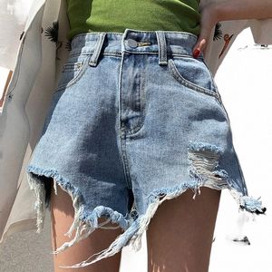 laies Fi Casual Summer Cool Denim Booty Shorts Women High Waists Sexy Short Jeans Female Broken Code Clearance FP252 T2dc#