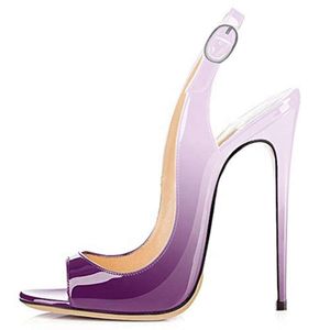 Sandales A Talons Hauts Ladies Hot Selling Business Dress Shoes Peep Toe Stiletto Slingback Pumpar High Heeled Sandals for Women