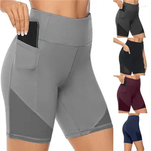 Active Shorts Women Gym 2024 High Waist Lifting Push Up Tight Sports Leggings Phone Pocket Jogging Running Fitness Yoga Pant