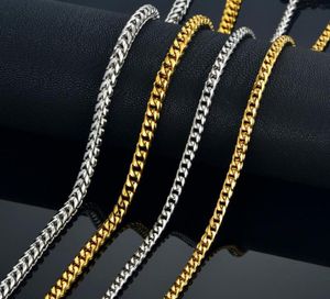 Mens Gold Chain Necklace 45MM Men039s For Men 18quot 22quot 26quot 29quot Color Stainless Steel Male Cuban Necklaces C1646216