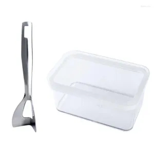 Storage Bottles Butter Case With Cutter Container For Fridge Large Keeper Spreader Cheese Crisper Food