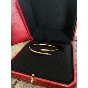 luxury Classic nail bracelet designer bracelet Fashion unisex cuff bracelet gold jewelry Valentine's Day gift 675