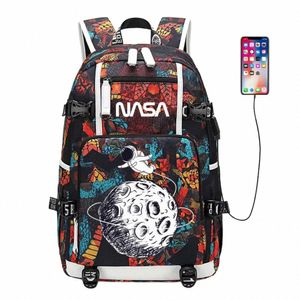 the Astraut Spaceman Backpack Schoolbag Travel Notebook Laptop Bag for Kids Students u66B#