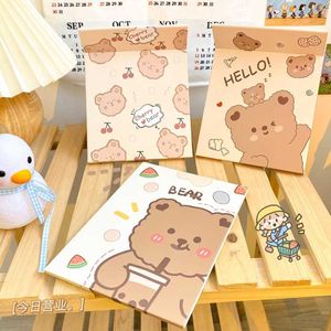 Compact Mirrors Cute Bear Mirror Portable for Women Cute Makeup Mirror Student Dormitory Desktop Large Foldable G240617