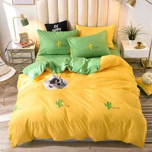 Bedding Sets Tropical Plant Geometric Girl Boy Kid Bed Cover Set Duvet Adult Child Sheets Pillowcases Comforter