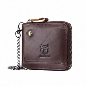 bullcaptain Cowhide Genuine Leather Men Wallet Coin Purse Small Mini Card Holder Vintage PORTFOLIO Portomee Male Walet Pocket 35a5#