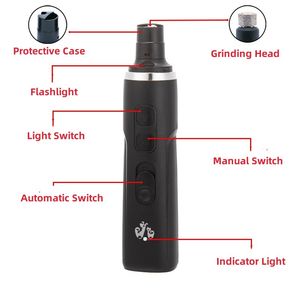  Wiederaufladbare elektrische Hundenagelschleife für prä zise und schmerzlose Haustierpfoten, Pflege, USB -Ladung, ruhige Trimmerwerkzeuge, universell