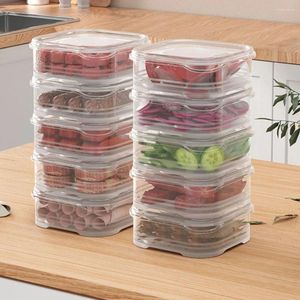 Storage Bottles 1pc 350ml Fridge Box Fresh-Keeping Food Containers With Lid Kitchen Organizer Sealed Microwave Heating Case