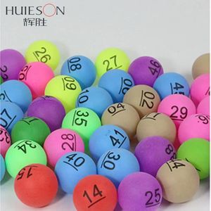 Huieson 50/100pcs Numero Game Ping Pong Balls Colorful PP Plastic Plastic Tennis Family Entertainment Premio e pubblicità 240627