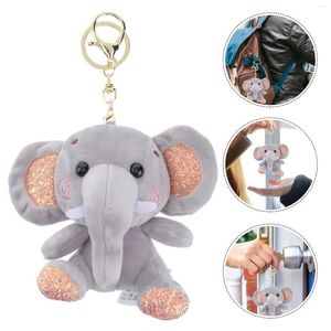 Keychains Keychain Giveaway Elephant Pendant Bag Hanging Adornment Keyring With Creative Holder For Purse Rings