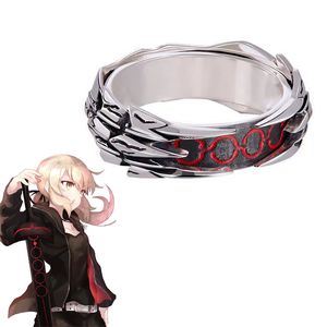 Wedding Rings Anime Fate Stay Night Ring Black Saber Armour Cosplay Unisex Adjustable Opening Jewelry Rings Prop Accessories Halloween Gift 230831