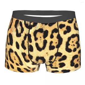 Mutande Mutandine traspiranti in pelle di leopardo Intimo maschile Pantaloncini con stampa Boxer