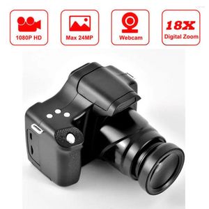 Digitalkameror Professional 30 MP HD Camcorder Vlog Video Camera Night Vision Pouch Screen 18x Zoom med Mic Lens