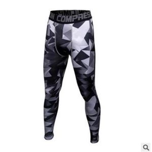 New Casual 3D printing Camouflage Pants Men Fitness Mens Joggers Compression Pants Male Trousers Bodybuilding Tights Leggings For 2359