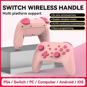 Oyun Denetleyicileri Joysticks Kablosuz Oyun Tutucu Bluetooth Denetleyicisi 2.4G Makro Programlama Destekleri HKD230901 için Lineer Tetik Multi Function Gamepad