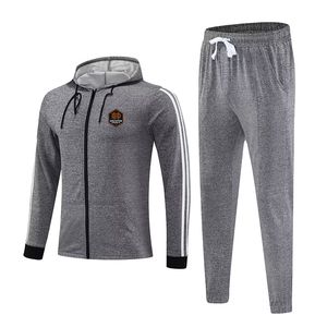 Tute da uomo Houston Dynamo per sport all'aria aperta, abbigliamento caldo a maniche lunghe, cerniera completa, con tuta sportiva per il tempo libero a maniche lunghe