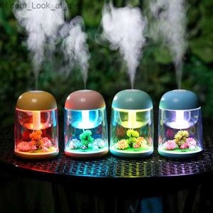 Luftfuktare Micro Landscape Mist Air Firidifier Aroma Oil Diffuser 180 ml Baby Home Office Creative Gift Essential With Changing LED Light Q230901