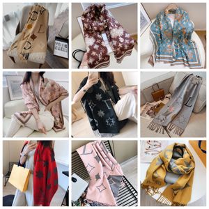 Women Designer 2023 New Man Scarf Brand Warm Scarfs Imitate Cashmere Wool Long Shawl Wrap Letter Print Shawls Winter Scarves